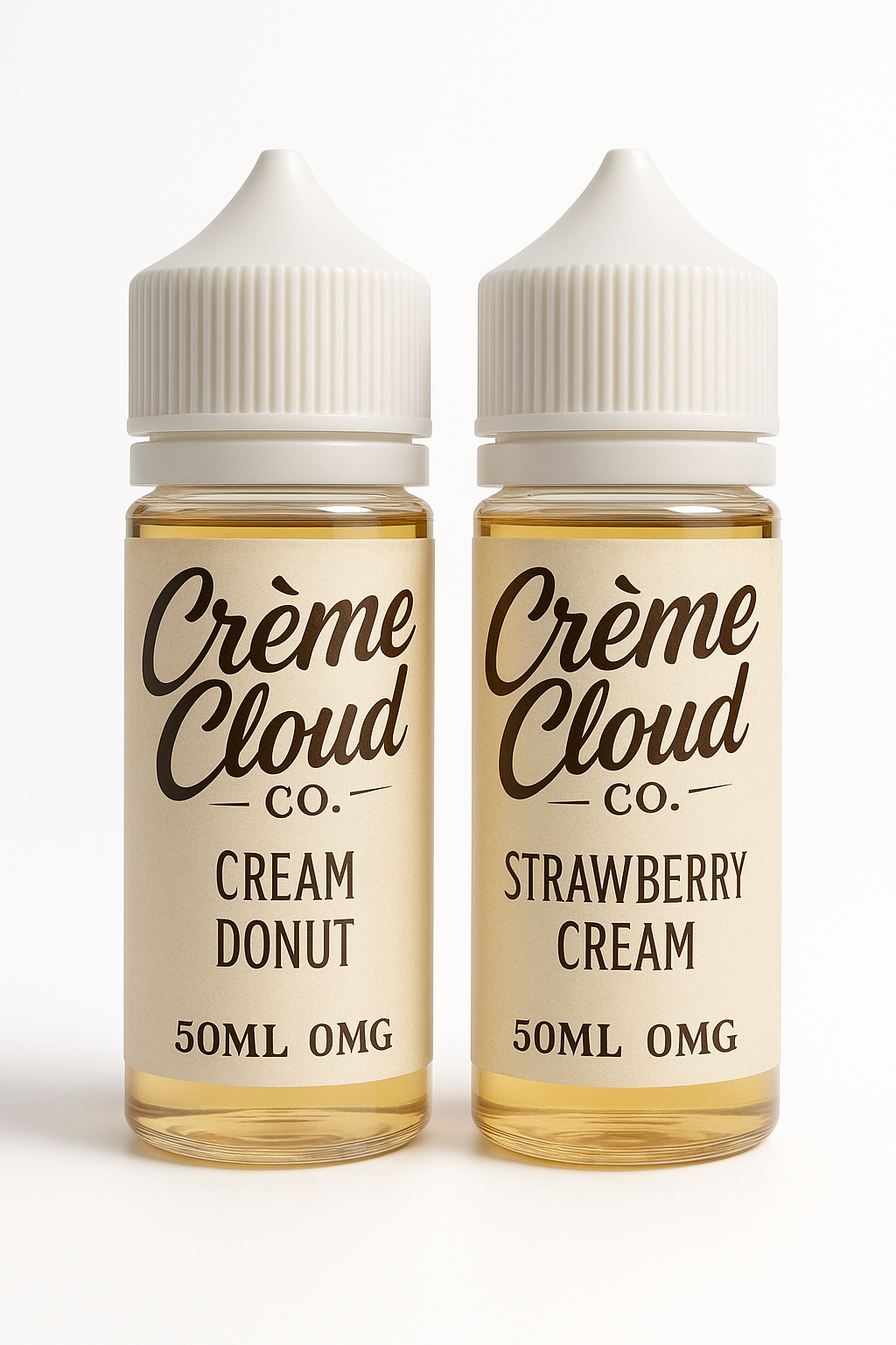 Crème Cloud Co. 50ml Bar-Fill (50/50) Dessert E-Liquid Range
