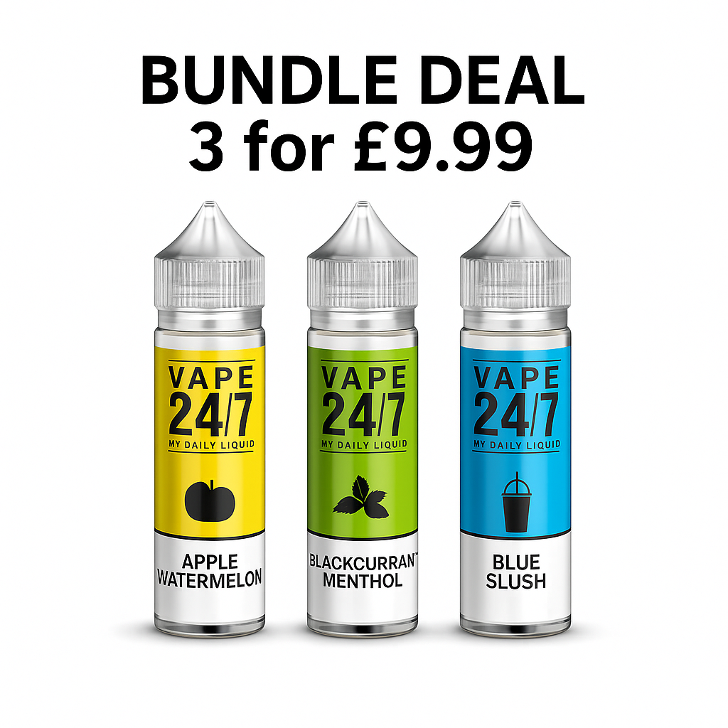 Vape 24/7 50ml E-Liquid 30 Flavours | 60ml Shortfill Sunderland Vapes Vape 24/7 50ml E-Liquid 30 Flavours | 60ml Shortfill Sunderland Vapes