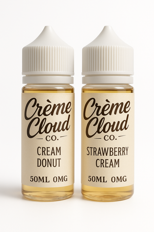 Crème Cloud Co.  50ml Bar-Fill (50/50) Dessert E-Liquid Range