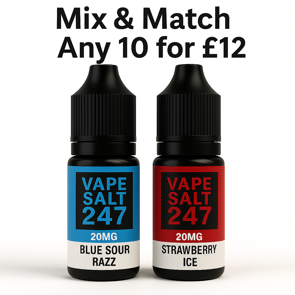 Vape Salt 24/7 10ml – Smooth & Flavourful MTL Vaping - Mix & Match Any 10 for £12