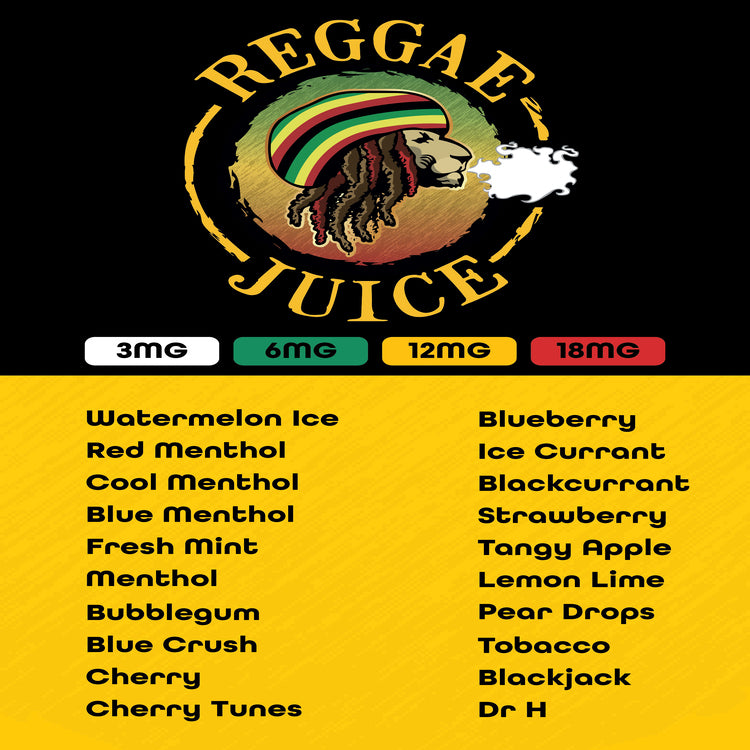 REGGAE JUICE 10ml Freebase Nicotine (Buy 5 for £10.00)